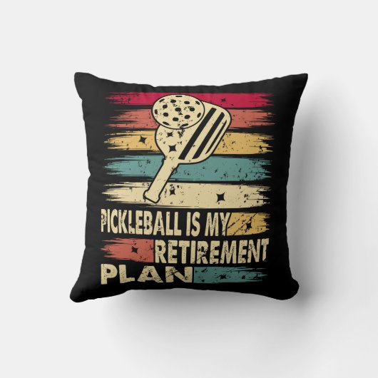 Pickleballは私の退職計画である クッション (裏面)