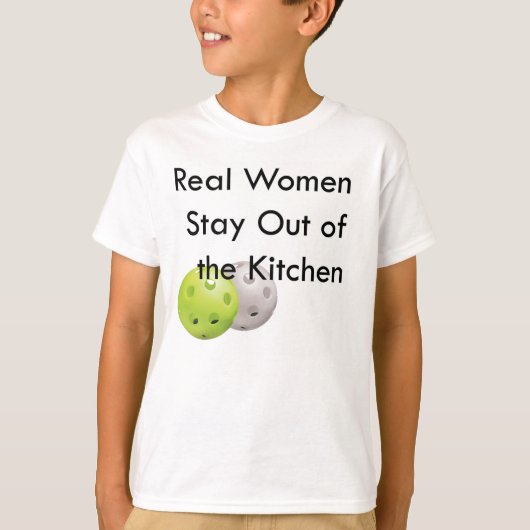 Pickleballは、台所を避けます Tシャツ (正面)