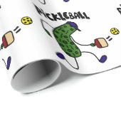 Pickleballを遊ぶおもしろいなピクルス ラッピングペーパー (ロールコーナー)