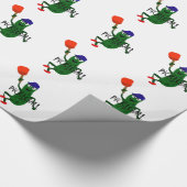 Pickleballを遊ぶおもしろいなピクルス ラッピングペーパー (角)