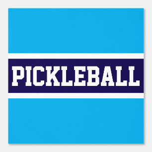 PICKLEBALLアスレティックネイビーAzureブルーホワイトストライプズ 壁紙
