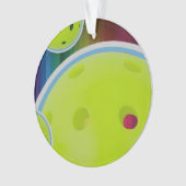 PickleballカスタマイズパーソナライズPickle Ballおもしろい オーナメント (正面)