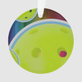 PickleballカスタマイズパーソナライズPickle Ballおもしろい オーナメント (正面)