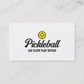Pickleballコーチの名刺テンプレート 名刺 (正面)