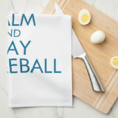 Pickleballタオルは"平静を保ち、遊びますPickleball "を キッチンタオル (四つ折り)