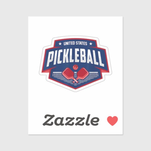 PickleballチームのサポートPickleball Player USA シール (シート)