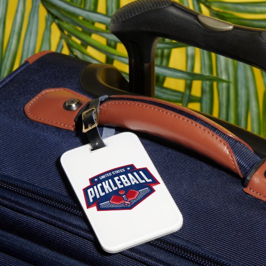 PickleballチームのサポートPickleball Player USA ラゲッジタグ (正面インサイチュ1)