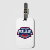 PickleballチームのサポートPickleball Player USA ラゲッジタグ (正面縦)