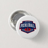 PickleballチームのサポートPickleball Player USA 缶バッジ (正面&裏面)