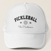 Pickleballチームモダンファミリー名マッチング キャップ (正面)