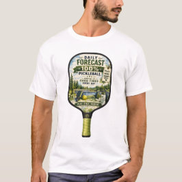 Pickleballデイリーライフ予報 Tシャツ