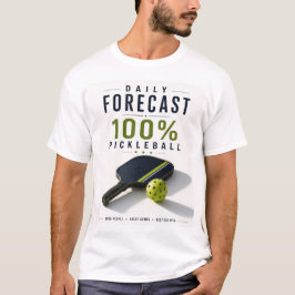 Pickleballデイリーライフ予報 Tシャツ