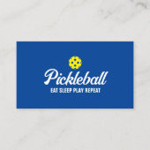Pickleballトレーナーの名刺テンプレート 名刺 (正面)