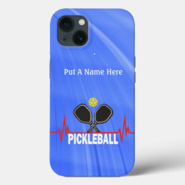 Pickleballハートのパーソナライズに適 iPhone 13ケース