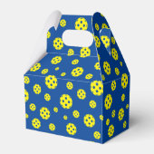 Pickleballパーティーの好意ボックスとカスタムメッセージ フェイバーボックス (裏面サイド)