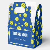 Pickleballパーティーの好意ボックスとカスタムメッセージ フェイバーボックス (オープン)