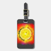 Pickleballホットショット1イメージオプションラゲッジタグ ラゲッジタグ (正面縦)