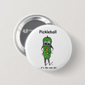 Pickleballボタン 缶バッジ (正面&裏面)