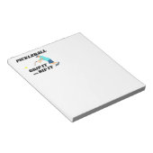 Pickleballメモ帳。のおもしろいメモ書帳。 ノートパッド (アングル)