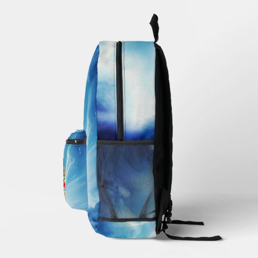 Pickleballロゴオプションプリントカットソーバッグ プリントバックパック (右)