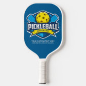Pickleballロゴパッチ3ラインのカスタム文字 ピックルボールラケット (裏面)