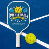 Pickleballロゴパッチ3ラインのカスタム文字 ピックルボールラケット