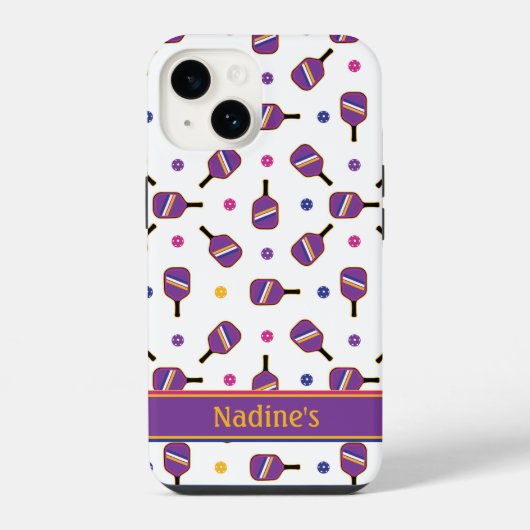 Pickleball好き ホワイト iPhone 14 Case-Mate iPhone iPhoneケース (裏面)