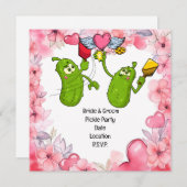 Pickleball日付の招待結婚を保存おもしろいする セーブザデート (正面/裏面)