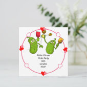 Pickleball日付の招待結婚を保存おもしろいする セーブザデート (スタンド正面)