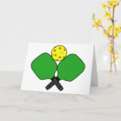 Pickleball カード (黄色い花)