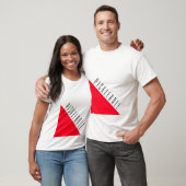 PICKLEBALL スタイリッシュ Bright Red Wedge On White Tシャツ (ユニセックス)