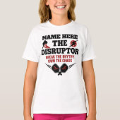 Pickleball パーソナライズドネーム THE DISRUPTOR カオス Tシャツ (正面)