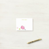 Pickleball 名門私立校風のパーソナライズされた Post-Itメモ帳 ポストイット (デスク上)