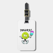 Pickleball:自分の ラゲッジタグ (正面縦)