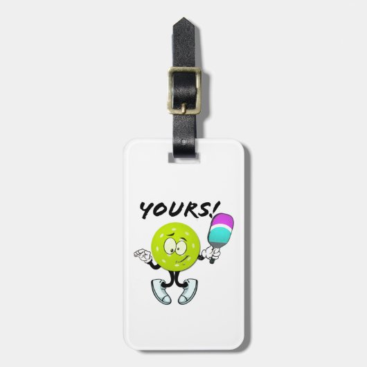 Pickleball：自分の ラゲッジタグ (正面縦)