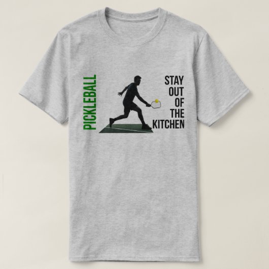 PICKLEBALL: 赤いゾーン Tシャツ (デザイン正面)
