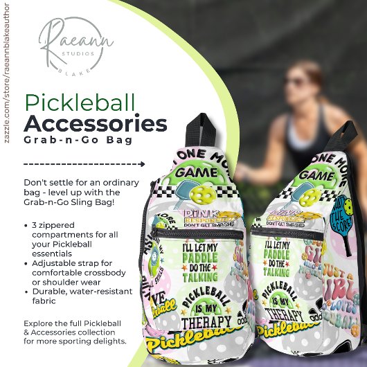 Pickleball Accessories Grab-n-Go Sling Bag スリングバッグ