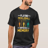 Pickleball Aiming Paddle Pickleball Player Fun Hob Tシャツ (正面)