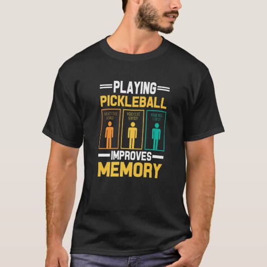 Pickleball Aiming Paddle Pickleball Player Fun Hob Tシャツ (正面)