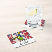 Pickleball Americanが7月4日をテーマに制作 スクエアペーパーコースター (インサイチュ)