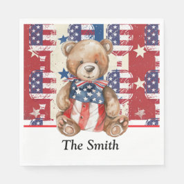 Pickleball Americanが7月4日をテーマに制作 スタンダードランチョンナプキン