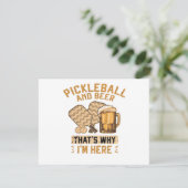 Pickleball and Beer That’s Why I’m Here Funny Pick 招待状 (スタンド正面)