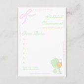 Pickleball and Prosecco Bridal Shower Tournament エンクロージャーカード (正面)