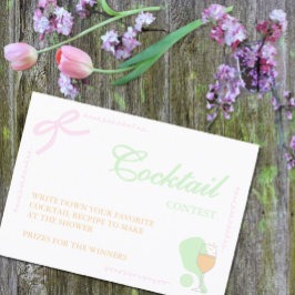 Pickleball and Prosecco Cocktail Contest エンクロージャーカード