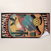 Pickleball ARIZONA PICKLEBALL Desert  ビーチタオル (正面)