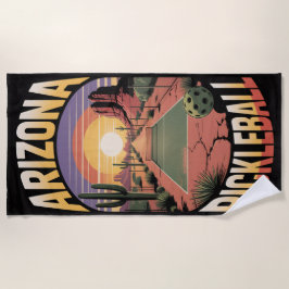 Pickleball ARIZONA PICKLEBALL Desert Resort Court ビーチタオル