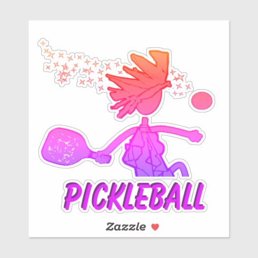 Pickleball as Blue - カスタムVinyl Sticker シール (シート)