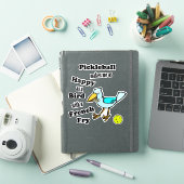 Pickleball As Happy As A Bird With A French Fry シール (iPadカバー)