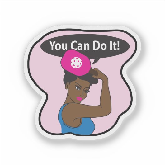 Pickleball (B) シール (正面)