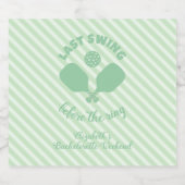 Pickleball Bachelorette Weekend ビールラベル (シングルラベル)